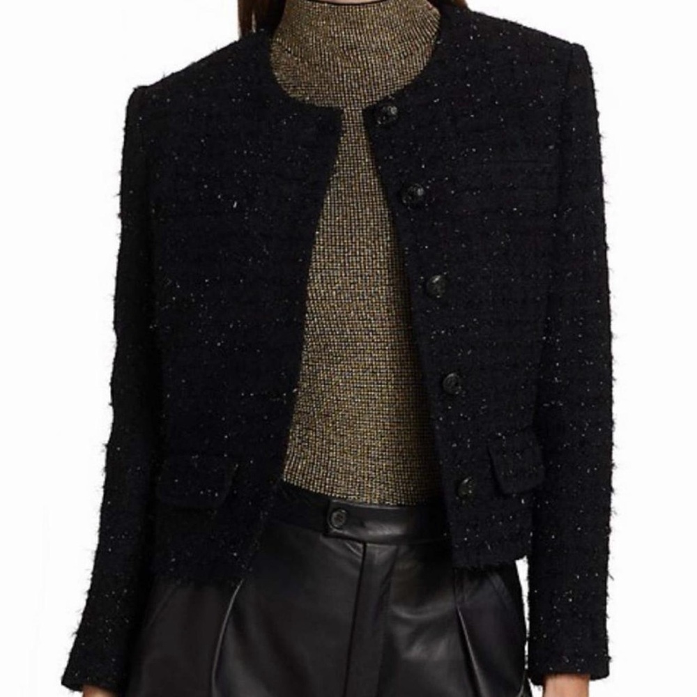 Nili Lotan Black Textured Blazer
